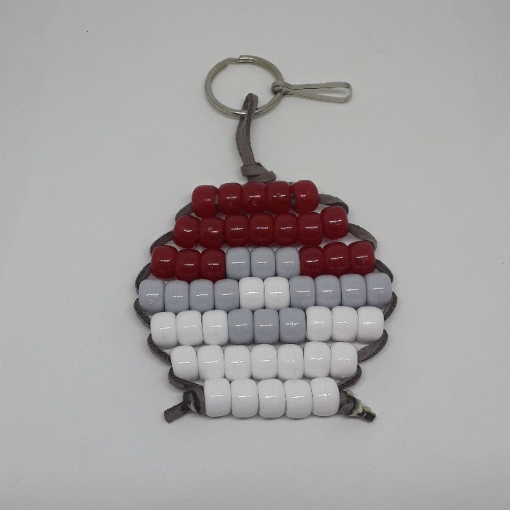 beaded keychain